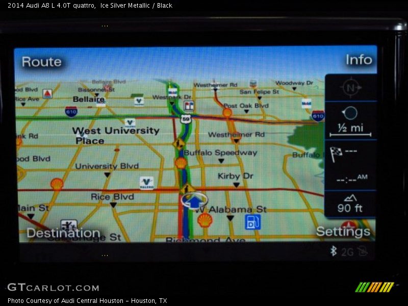 Navigation of 2014 A8 L 4.0T quattro