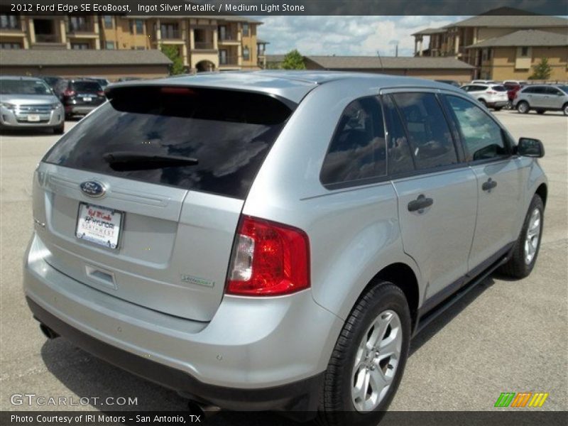 Ingot Silver Metallic / Medium Light Stone 2012 Ford Edge SE EcoBoost