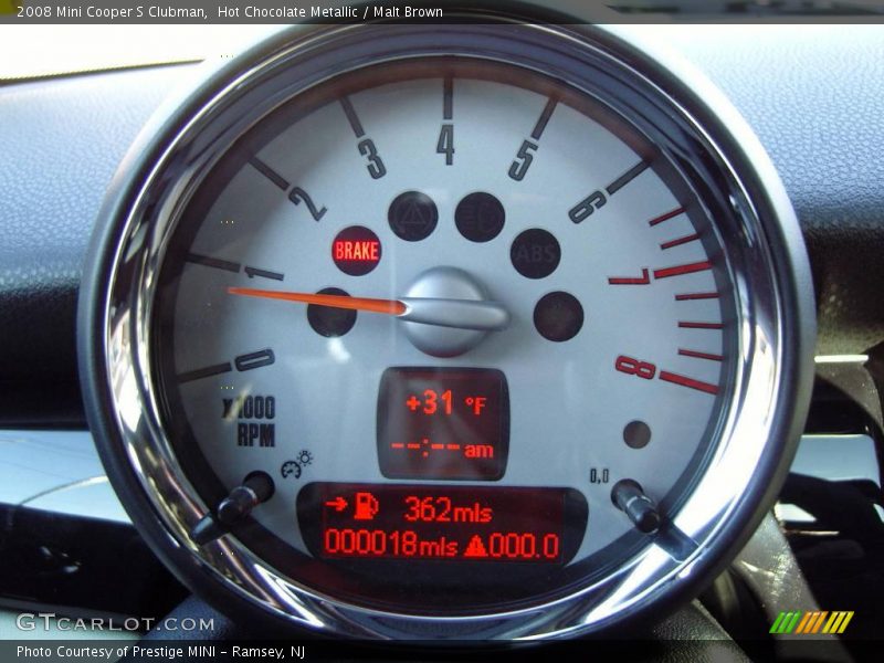 Hot Chocolate Metallic / Malt Brown 2008 Mini Cooper S Clubman