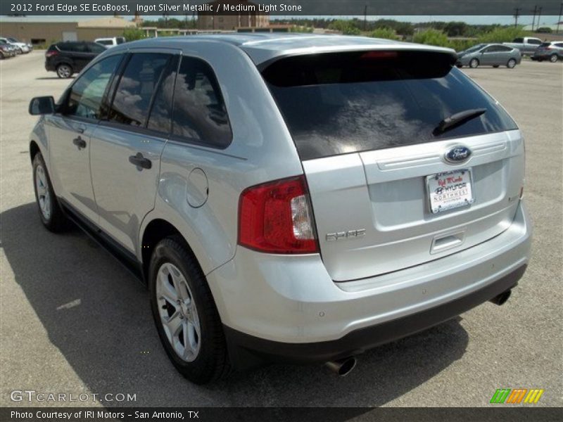 Ingot Silver Metallic / Medium Light Stone 2012 Ford Edge SE EcoBoost