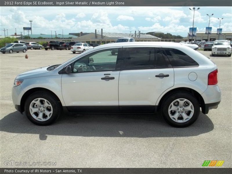 Ingot Silver Metallic / Medium Light Stone 2012 Ford Edge SE EcoBoost