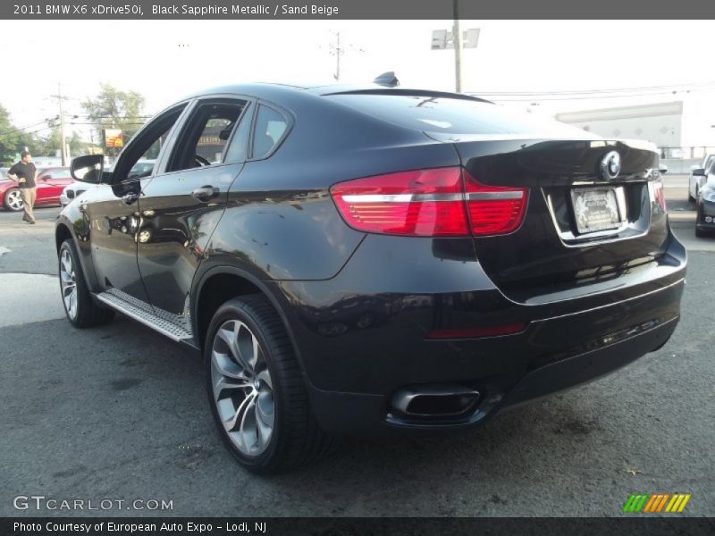 Black Sapphire Metallic / Sand Beige 2011 BMW X6 xDrive50i
