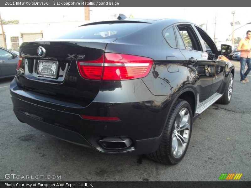 Black Sapphire Metallic / Sand Beige 2011 BMW X6 xDrive50i