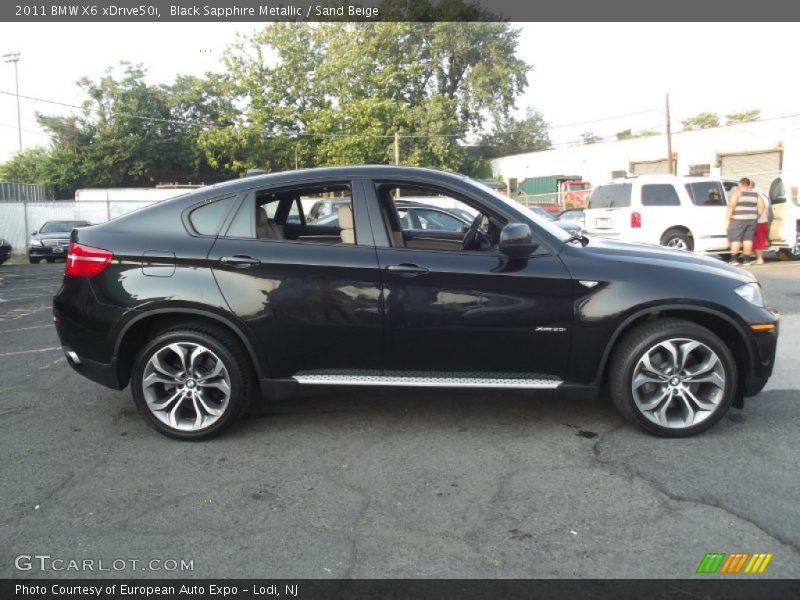 Black Sapphire Metallic / Sand Beige 2011 BMW X6 xDrive50i
