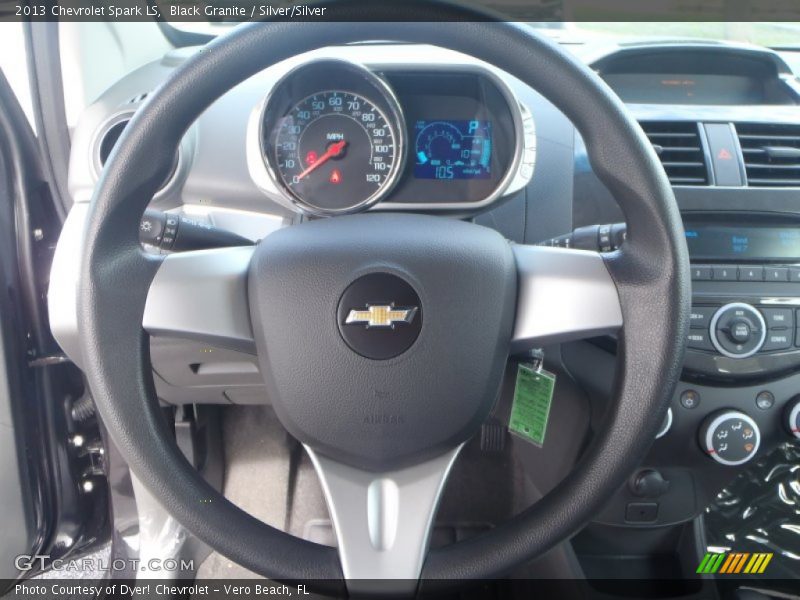 Black Granite / Silver/Silver 2013 Chevrolet Spark LS
