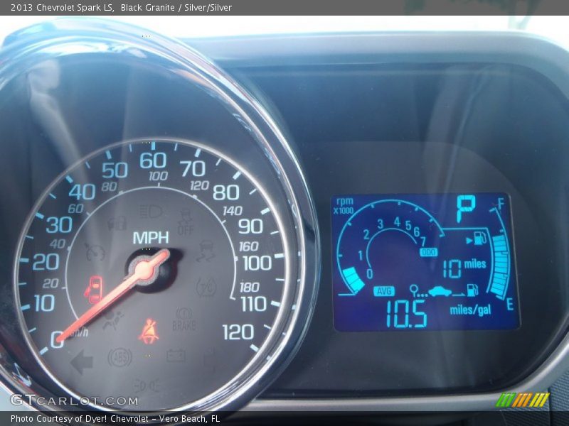 Black Granite / Silver/Silver 2013 Chevrolet Spark LS