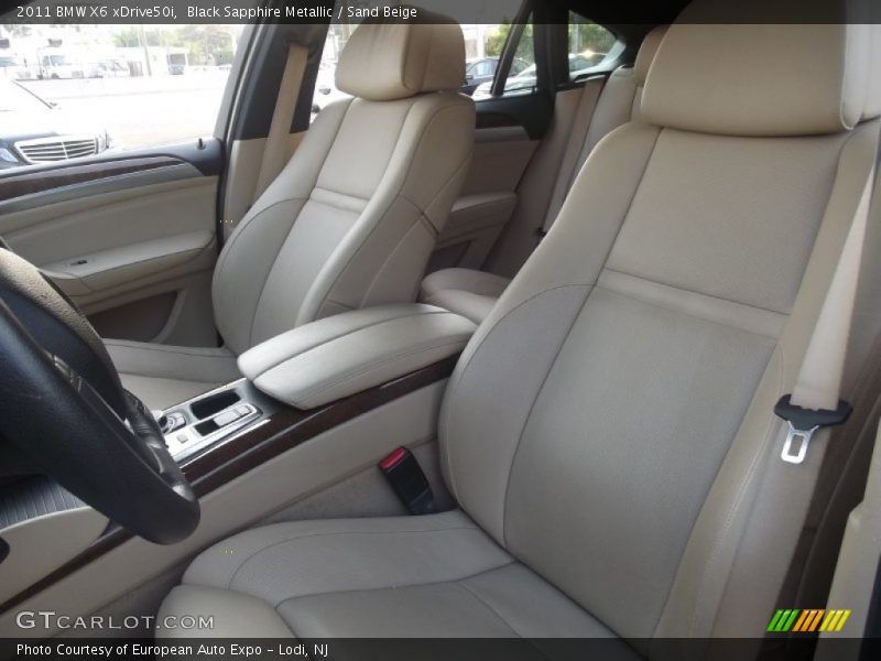 Black Sapphire Metallic / Sand Beige 2011 BMW X6 xDrive50i