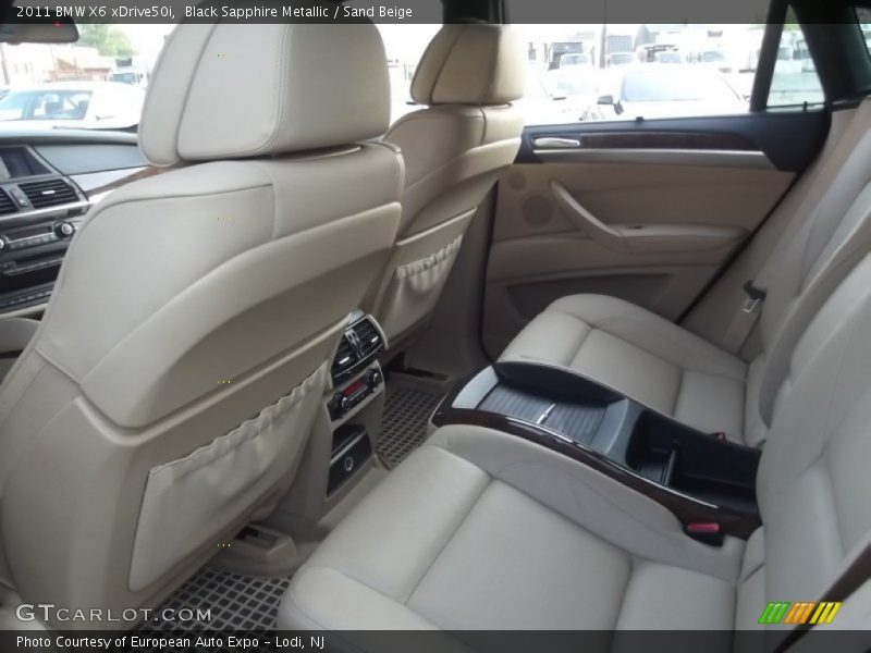 Black Sapphire Metallic / Sand Beige 2011 BMW X6 xDrive50i
