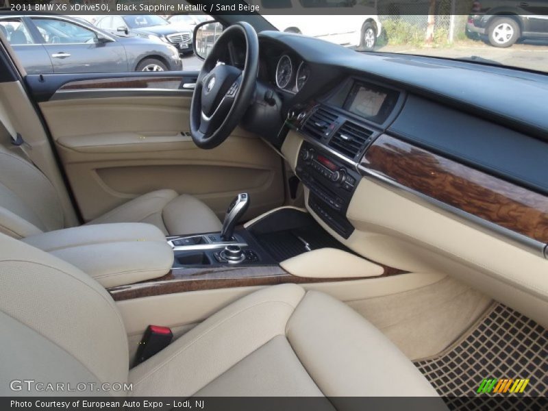 Black Sapphire Metallic / Sand Beige 2011 BMW X6 xDrive50i
