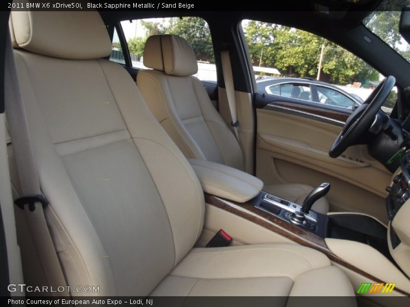 Black Sapphire Metallic / Sand Beige 2011 BMW X6 xDrive50i