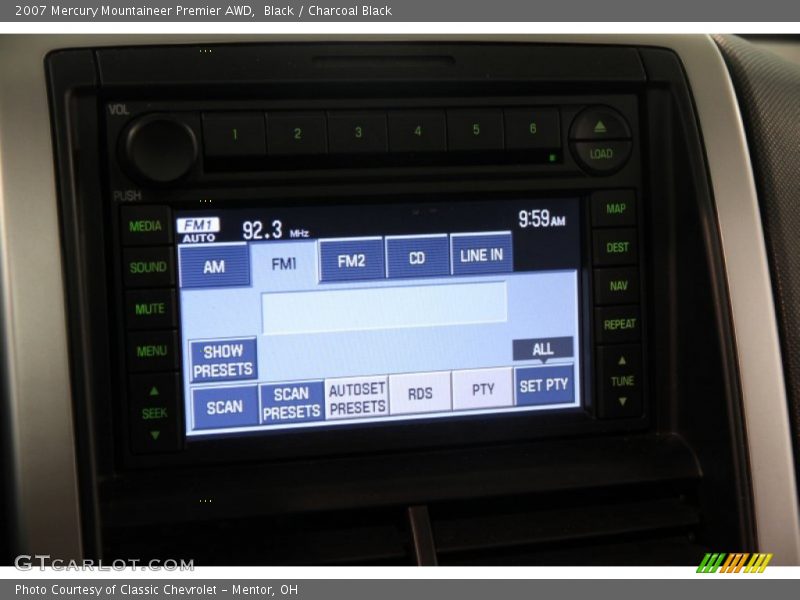Black / Charcoal Black 2007 Mercury Mountaineer Premier AWD