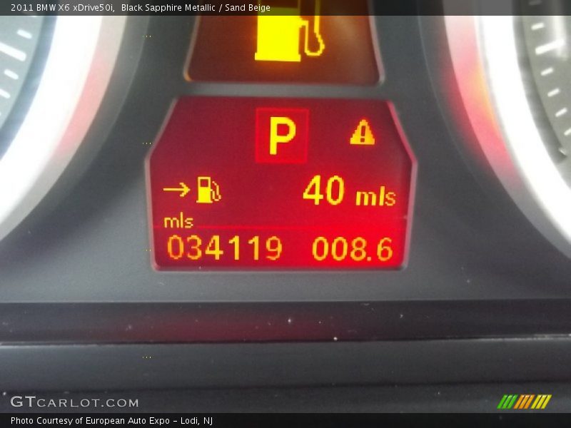 Black Sapphire Metallic / Sand Beige 2011 BMW X6 xDrive50i