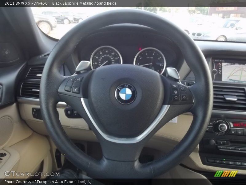 Black Sapphire Metallic / Sand Beige 2011 BMW X6 xDrive50i