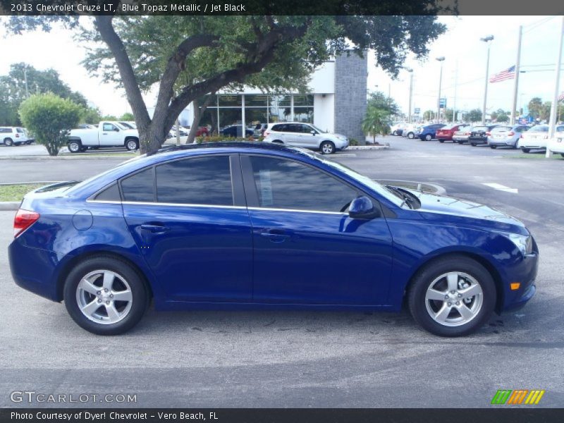 Blue Topaz Metallic / Jet Black 2013 Chevrolet Cruze LT