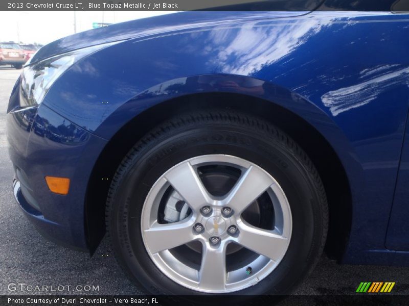 Blue Topaz Metallic / Jet Black 2013 Chevrolet Cruze LT