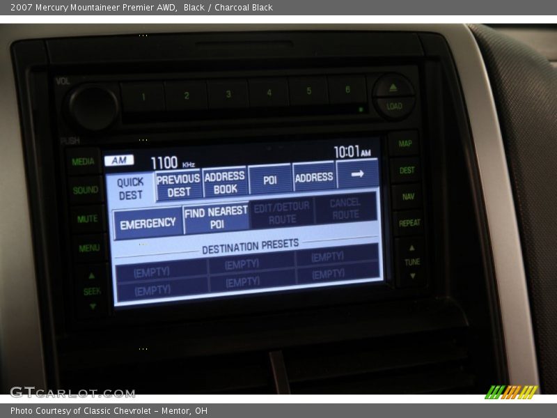 Black / Charcoal Black 2007 Mercury Mountaineer Premier AWD