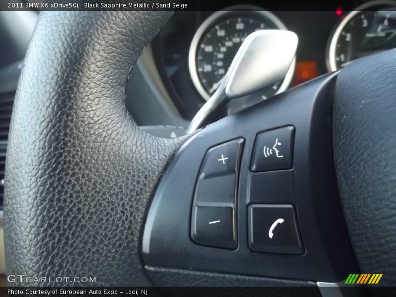 Black Sapphire Metallic / Sand Beige 2011 BMW X6 xDrive50i