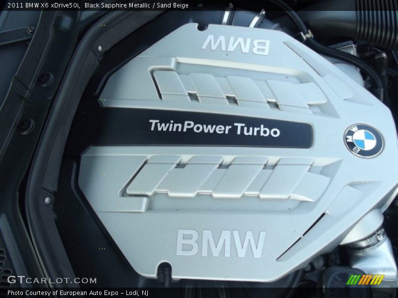 Black Sapphire Metallic / Sand Beige 2011 BMW X6 xDrive50i