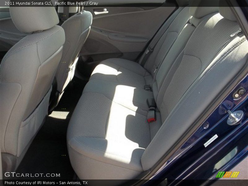 Pacific Blue Pearl / Gray 2011 Hyundai Sonata GLS