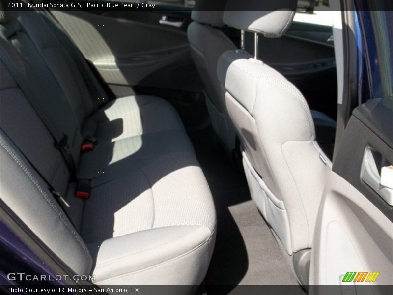 Pacific Blue Pearl / Gray 2011 Hyundai Sonata GLS