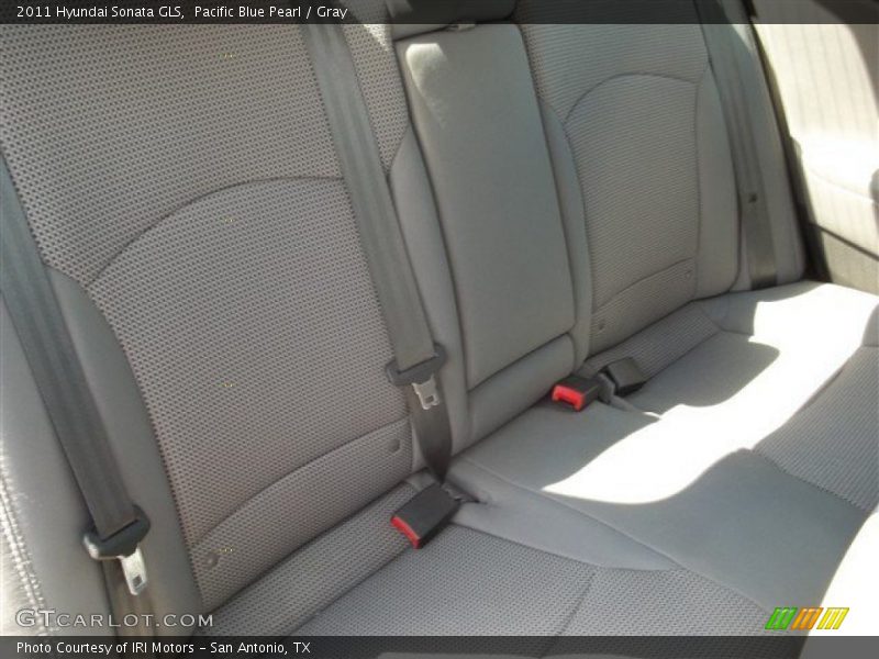 Pacific Blue Pearl / Gray 2011 Hyundai Sonata GLS