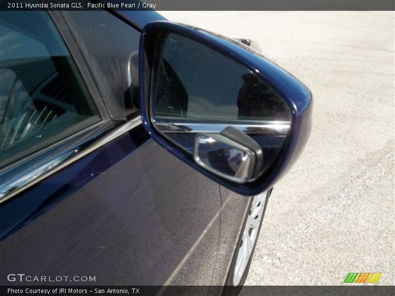 Pacific Blue Pearl / Gray 2011 Hyundai Sonata GLS