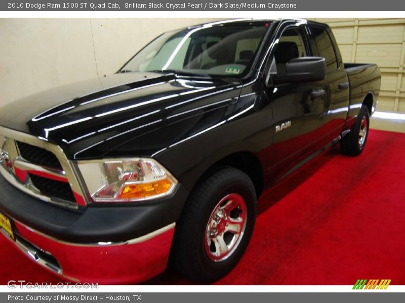 Brilliant Black Crystal Pearl / Dark Slate/Medium Graystone 2010 Dodge Ram 1500 ST Quad Cab