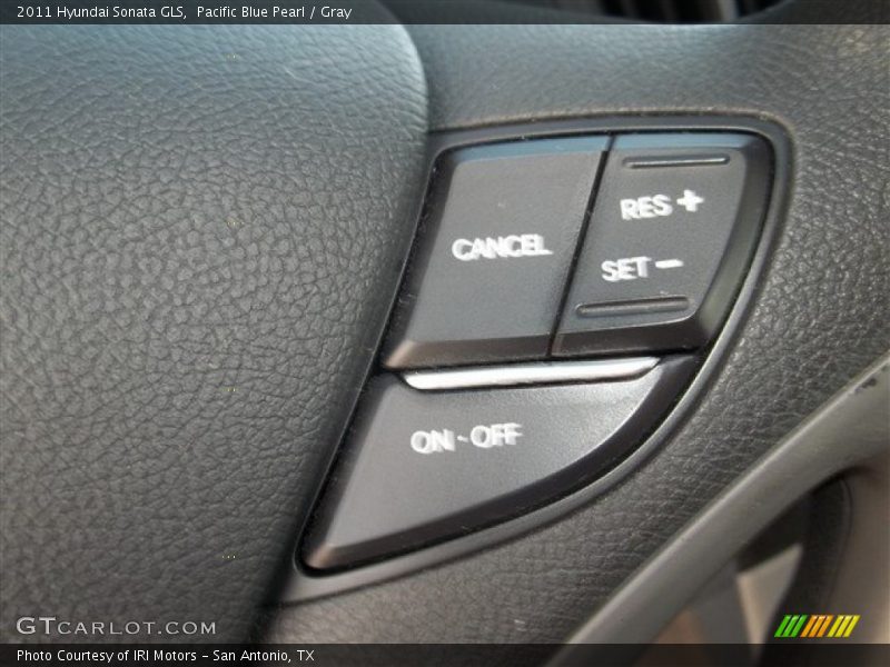 Pacific Blue Pearl / Gray 2011 Hyundai Sonata GLS