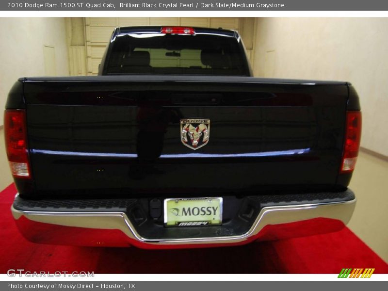 Brilliant Black Crystal Pearl / Dark Slate/Medium Graystone 2010 Dodge Ram 1500 ST Quad Cab