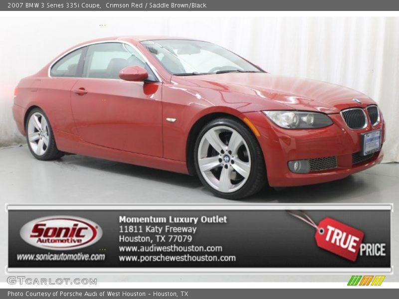 Crimson Red / Saddle Brown/Black 2007 BMW 3 Series 335i Coupe