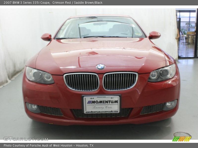 Crimson Red / Saddle Brown/Black 2007 BMW 3 Series 335i Coupe