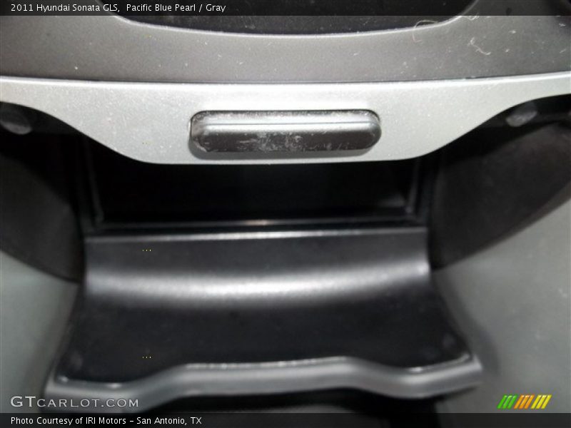 Pacific Blue Pearl / Gray 2011 Hyundai Sonata GLS