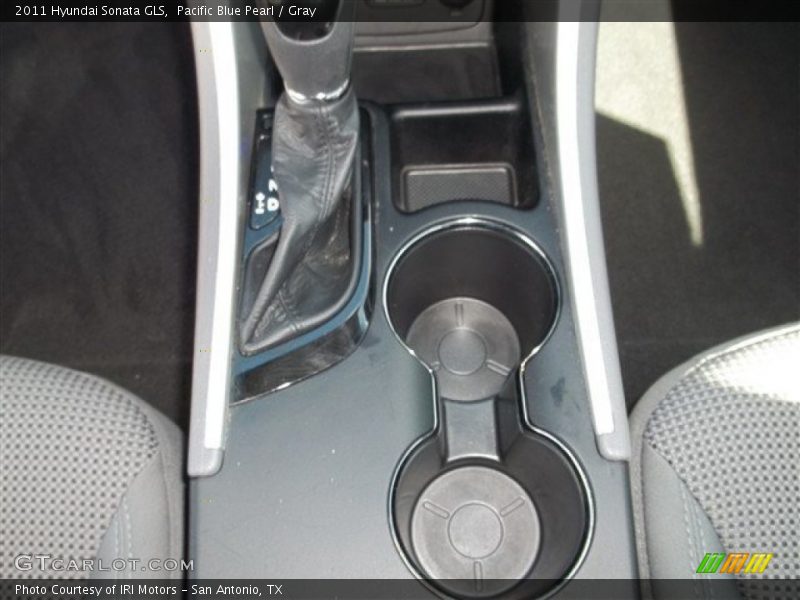 Pacific Blue Pearl / Gray 2011 Hyundai Sonata GLS