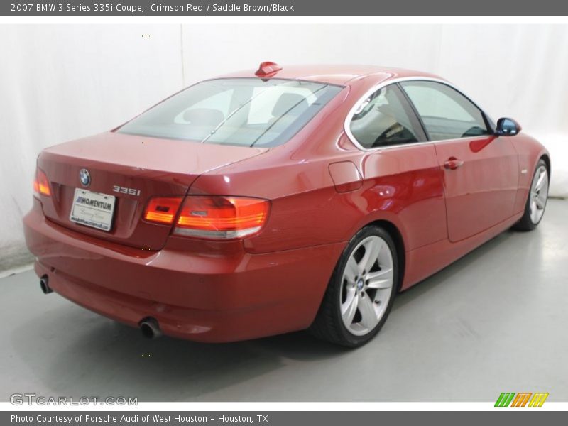 Crimson Red / Saddle Brown/Black 2007 BMW 3 Series 335i Coupe