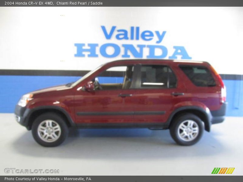 Chianti Red Pearl / Saddle 2004 Honda CR-V EX 4WD