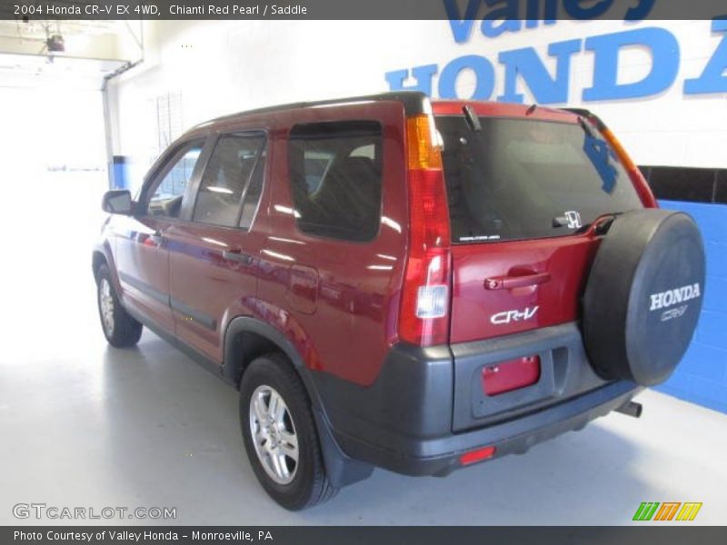 Chianti Red Pearl / Saddle 2004 Honda CR-V EX 4WD