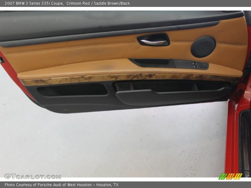 Crimson Red / Saddle Brown/Black 2007 BMW 3 Series 335i Coupe
