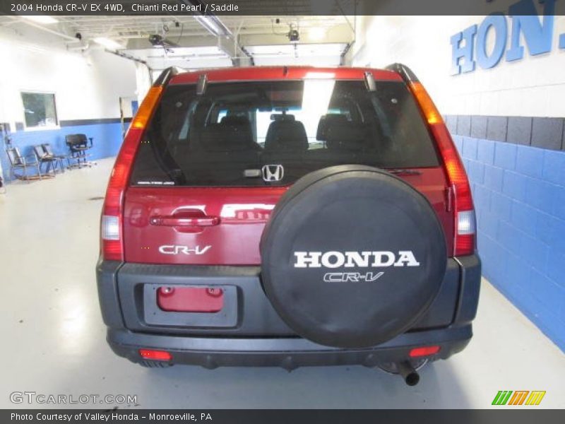 Chianti Red Pearl / Saddle 2004 Honda CR-V EX 4WD