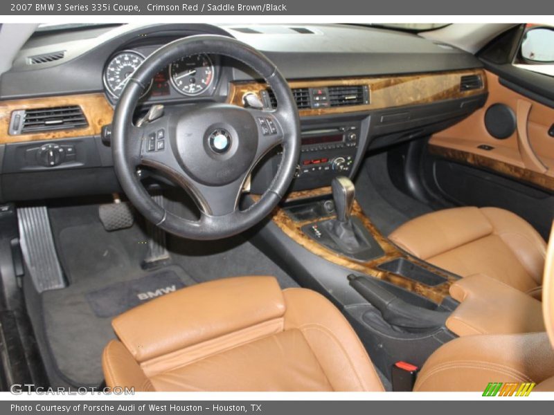 Crimson Red / Saddle Brown/Black 2007 BMW 3 Series 335i Coupe