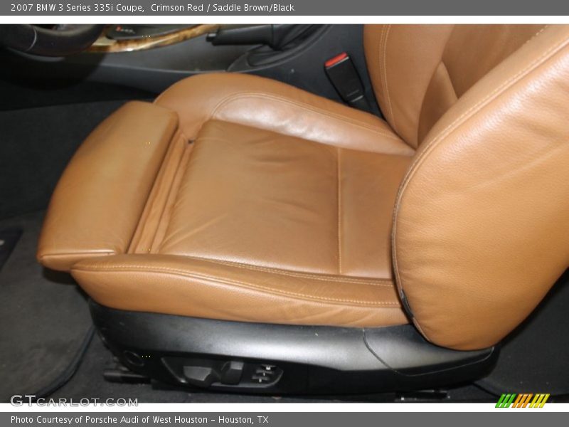 Crimson Red / Saddle Brown/Black 2007 BMW 3 Series 335i Coupe