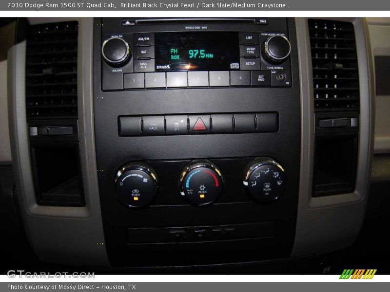 Brilliant Black Crystal Pearl / Dark Slate/Medium Graystone 2010 Dodge Ram 1500 ST Quad Cab