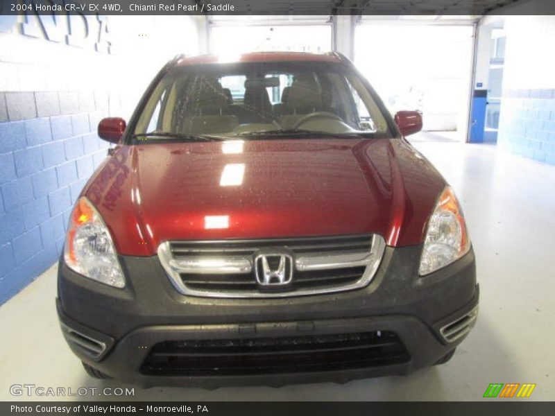 Chianti Red Pearl / Saddle 2004 Honda CR-V EX 4WD