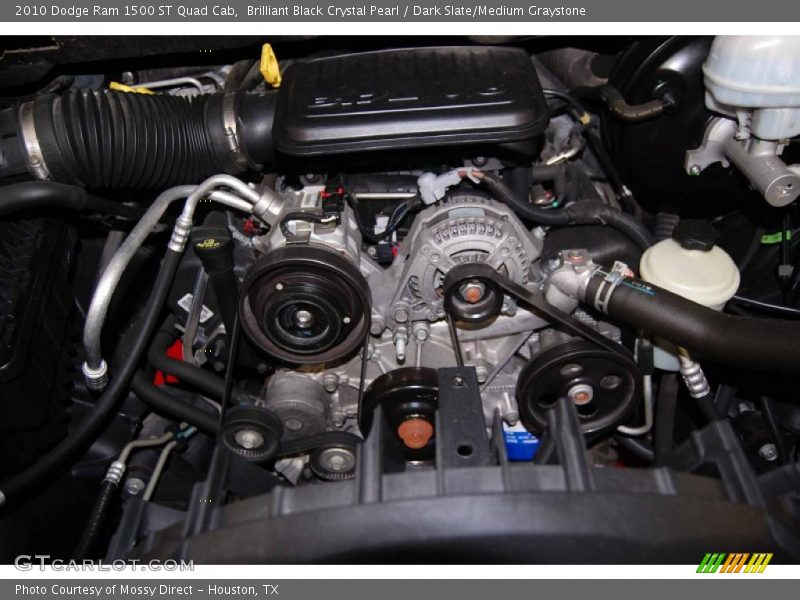 Brilliant Black Crystal Pearl / Dark Slate/Medium Graystone 2010 Dodge Ram 1500 ST Quad Cab