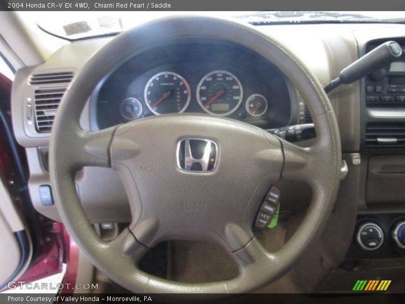 Chianti Red Pearl / Saddle 2004 Honda CR-V EX 4WD