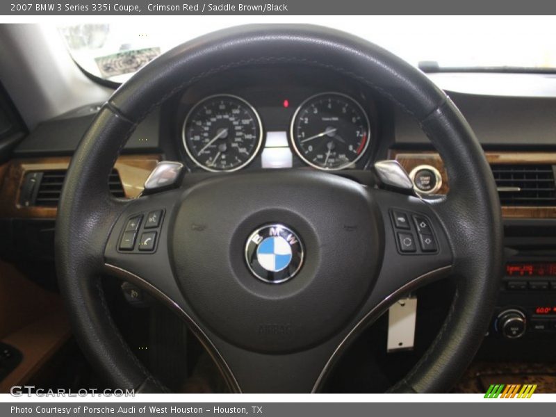 Crimson Red / Saddle Brown/Black 2007 BMW 3 Series 335i Coupe