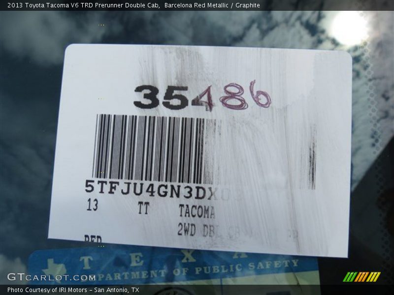 Barcelona Red Metallic / Graphite 2013 Toyota Tacoma V6 TRD Prerunner Double Cab