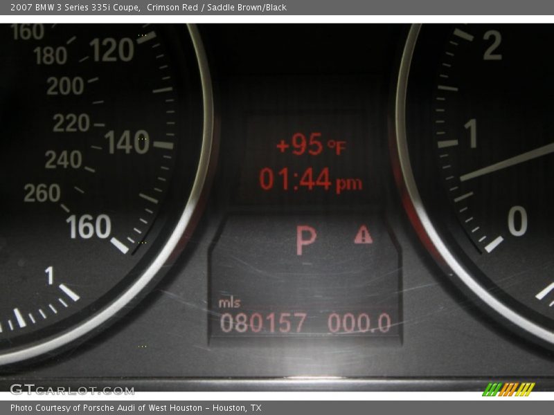 Crimson Red / Saddle Brown/Black 2007 BMW 3 Series 335i Coupe