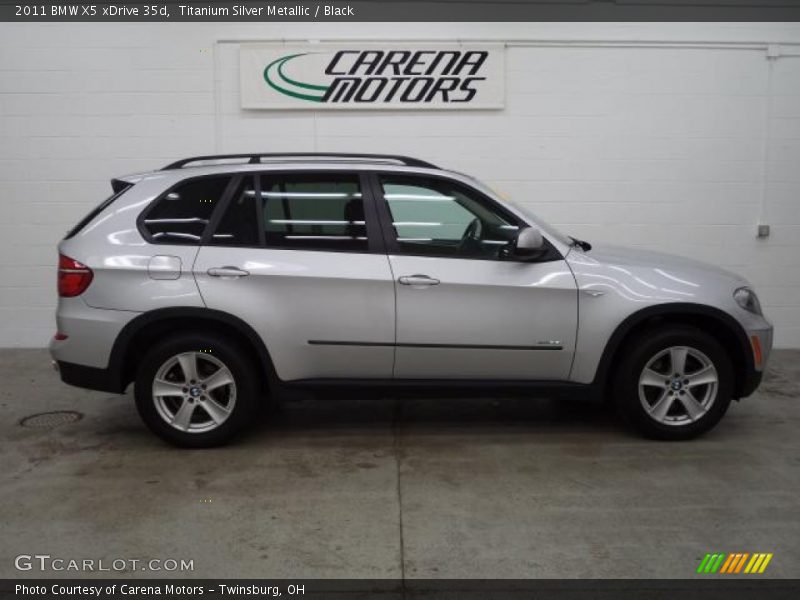 Titanium Silver Metallic / Black 2011 BMW X5 xDrive 35d