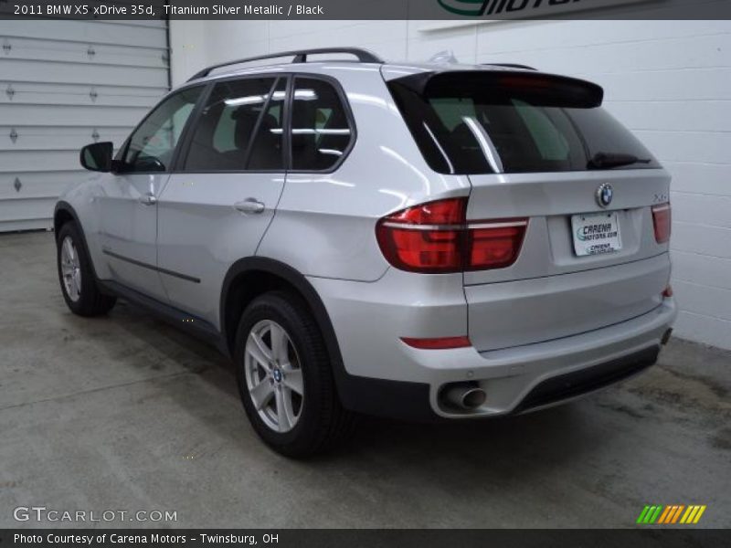 Titanium Silver Metallic / Black 2011 BMW X5 xDrive 35d