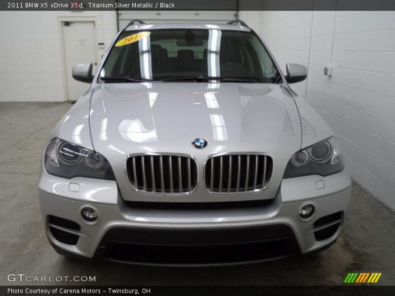 Titanium Silver Metallic / Black 2011 BMW X5 xDrive 35d